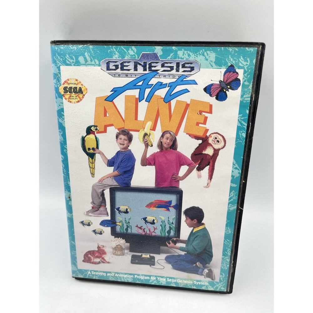 Art Alive (Sega Genesis, 1991) Original Box Tested